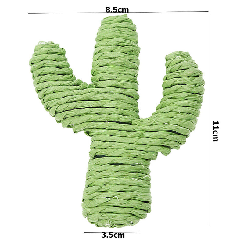 3pcs/set Rope Cactus Funny Dog Cat Molar Chew Bell Sound Toys Pet Supplies