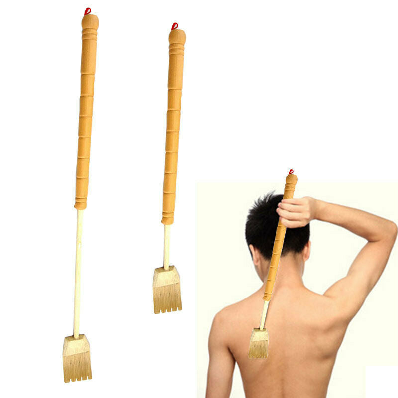 Bamboo Telescopic Back Scratcher Extendable Wooden Itch Handy Itching Massager