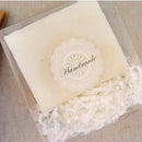 80pcs Lovely Lace Round DIY Envelope Sealing Stickers 3.3cm white Colour