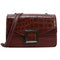 Retro Messenger Bag Women Leather Small Shoulder Handbag Purse (Wine Red) A#S