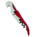 Soft Touch Double Hinged Corkscrew Wine Opener,red