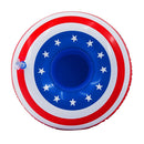 National Flag Pattern Swimming Pool Floating Inflatable Cup Seat Coaster