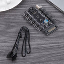 SATA Port to 10 Way 12V 3/4Pin Cooling Fan Splitter Hub PWM Controller