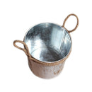 Country retro old metal flower bucket flower creative home desktop decorati J3Q7