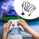 1.8m Dual Magnetic Ring USB Charging Cable for Xbox 360 Controller (Black) A