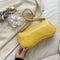 Women Totes Bags Alligator PU Elegant Shopping Shoulder Handbag (Yellow)