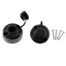 2pcs Black Round Flush Deck Mounting Base for Kayak Boat Fishing Rod Holder