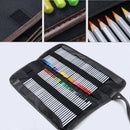 Canvas Wrap Roll Pen Case Pencil Bag Makeup Brush Holder Storage Pouch for 72pcs