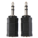 2Pcs 3.5mm male to 2.5mm female stereo audio mic plug adapter mini jack ca3C