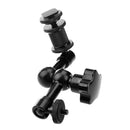 7" Black New Adjustable  Arm With 1/4" Monitor Holder Adapter Universal