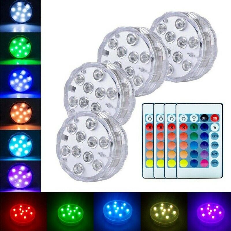 Submersible Led Lights Battery Operated Spot Lights With Remote Small Lamps