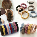 5x Resilience Seamless Girl Elastic Rubber Hair Ties Band Rope Ponytail Holder