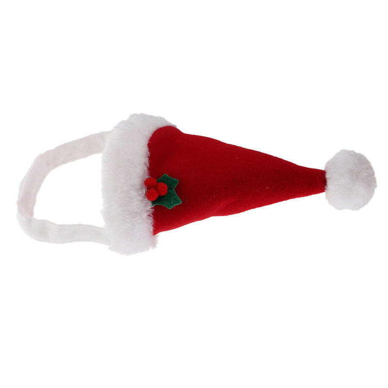 Christmas Pet Cat Dog Santa Hat Xmas Pet Puppy Dogs Headwear Costumes Photo Prop