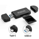 2 in 1 High-speed Flash Drive Card Adapter USB 3.0 OTG Micro TF SD Card Reader