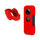 New Silicone Case Protector w/ Lens Protective Case for Insta360 One X Red