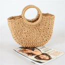 Women Bag Korean Foreign of Corn Skin The Semicircle Art Beach Bag Travel P N2G7