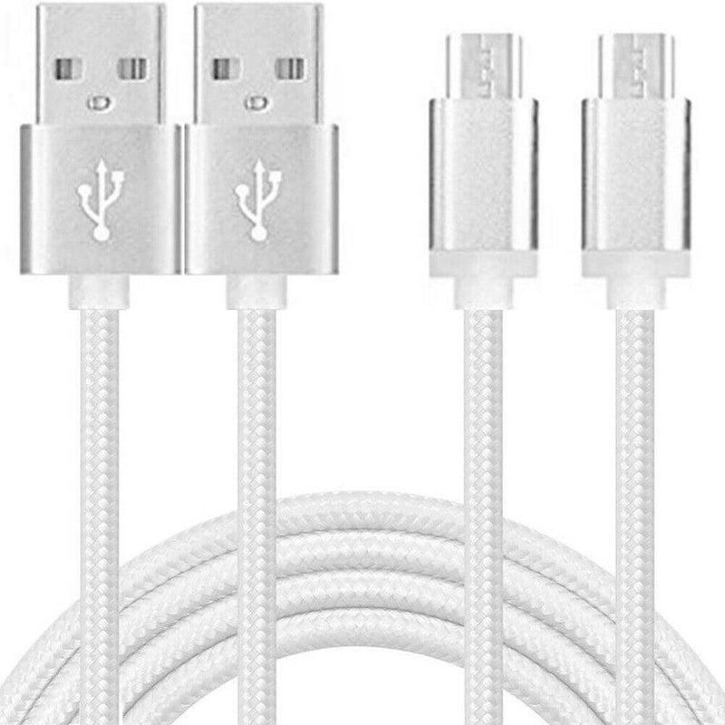 2pcs 6ft Micro USB Android Charger Cable Fast Charging Data Cord for Phone