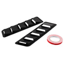 Universal Car Hood Vent Air Intake Louver Cooling Panel Trim Set Matte-Black