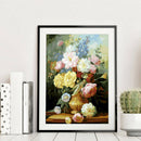 Painting By Numbers Kit DIY Pot Flower Hand Painted Canvas Oil Art Picture