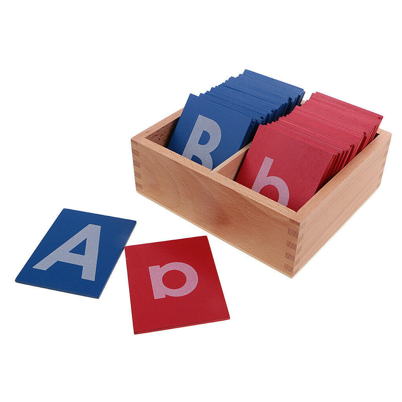 Wooden Baby Montessori Sand Alphabets Boards for Kindergarten Educational Letter