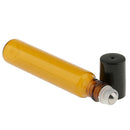 Refillable Aromatherapy Essential Oils Roll On Bottles, 6 Pack, Glass + Plastic