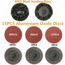 35Pcs Sanding Discs Set,2 Inch Type R Roll Lock Discs Pads Sanding Roloc Ab