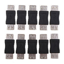 10pcs USB 2.0 Type A Female F/F Adapter Coupler Changer Connector Extender