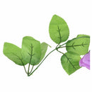 Artificial Purple Rose Leaf Vines Garland Plants Home Decoration Garden W9Y6