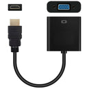 1080P Hdmi Female To Vga Male With Audio Output Cable Converter Adapter OST EGI