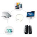 3.5mm AUX Audio Mic Splitter-Cable Earphone Headphone Adapter 1-Male To 2-F C5M1