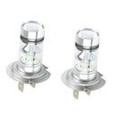 Pair Universal H7 10000K 100W DRL Fog Driving Light Lamps Blue Bulbs