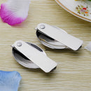 Fork Hiking Folding Picnic Spoon Stainless Steel Sport Outdoor Cutlery
