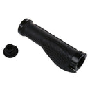 Pair Black Rubber Mountain Bike Bicycle Cycling Lock On Handlebar Grips