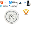 Temperature Humidity Alarm Sensor Wifi Siren Tuya Smart Life App Work with ED7E1