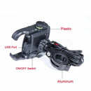 Kewiq QC3.0 USB Fast Charging Aluminium Alloy Motorcycle Phone Holder With