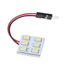 DC 12V 5050 6SMD LED White Light Car Interior T10 Festoon BA9s Lamp Panel A