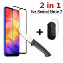 2-In-1 Screen Protector For Redmi Note 7 Camera Glass Tempered Protective Film