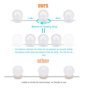 10pcs LED Makeup Mirror Light Bulb Kit Dimmable USB Hollywood Table Lights A
