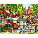 Painting By Numbers Kit DIY Urban Scenery Canvas Oil Art Picture Home Decor