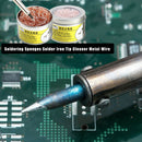 2pcs Metal Wire with Stand Set 599B Soldering Sponges Solder Iron Tip Cleaner