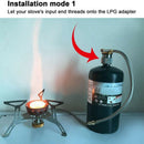 Camping Stove Adapter Aluminum Alloy Camping Gas Cylinder Converter Valve O
