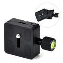 Aluminum 50mm Camera QR Quick Release Plate Clamp fr Ball Head Monopod Tripod Hf