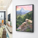 5D Diamond Painting DIY Drawing Full Round Drill Wolf World Kit Ornaments