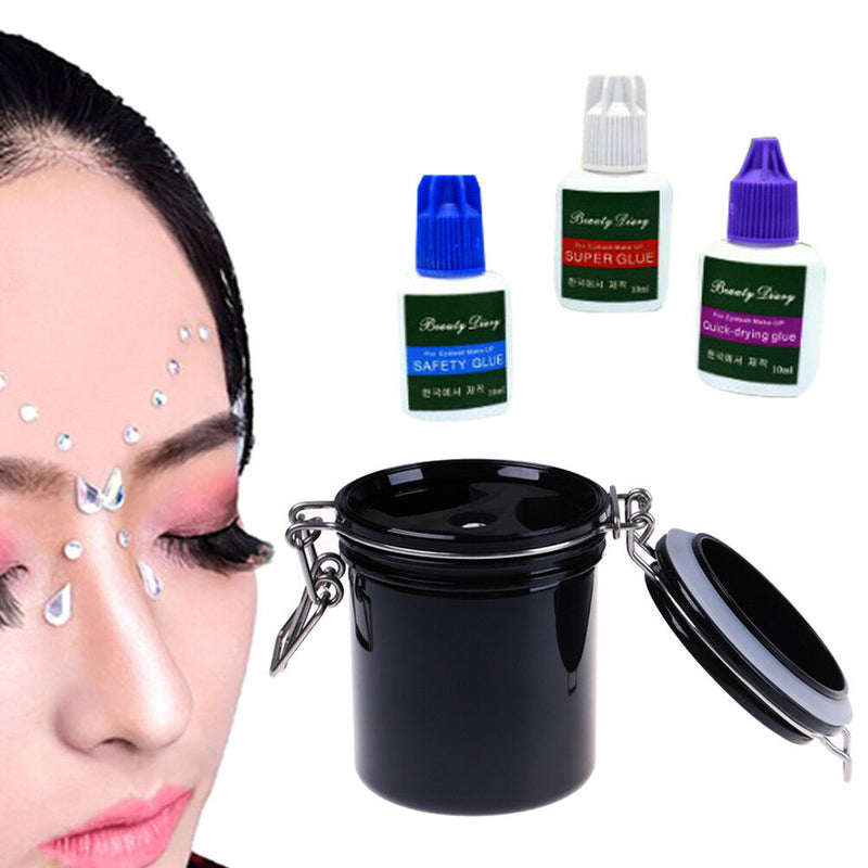 Eyelash glue storage tank activated sealed storage jar container cylinder IO FT