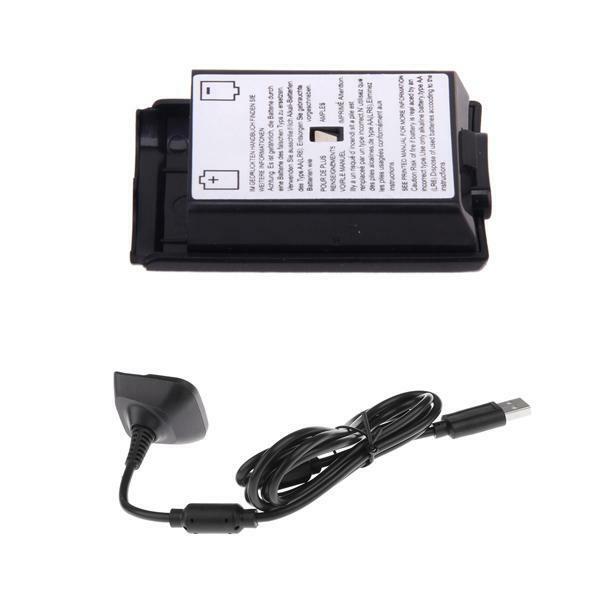 1.5m USB Charger Cable Replacement Battery Cover for Xbox 360 Controller