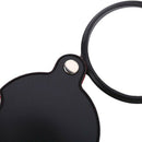 5X Glass Lens Pocket Magnifier with Leather Pouch Folding Magnifying Tool