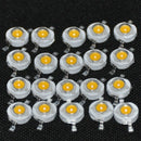 20Pcs High Power Led Diodes 1W Ultra Bright 3000K 100-120Lm Brightness Warm R3D4