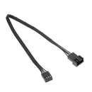 25cm Motherboard 4Pin Female to PWM Fan 4Pin Male Power Extension Cable Wire