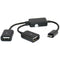 Micro-USB Host Cable,Micro-USB Male to 2X Type A Dual USB Female OTG Adapte F6R8