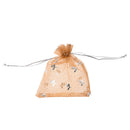 100 Mixed Organza Wedding Favor Gift Bags Jewellery Pouch 13cm X 10cm